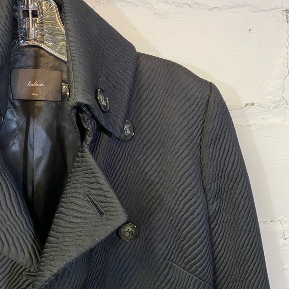 Kulson Black Duster or Long Fitted Coat - Picture 3 of 14